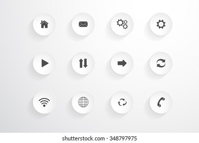 Vector Icons set. 
