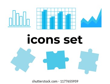 Vector icons set. Air and key icon. Name tag and film roll vector set icons