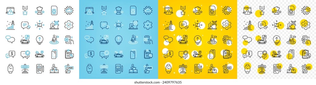 Vector icons set of Best chef, Spanner and Development plan line icons pack for web with Smartwatch, Attraction, Online question outline icon. Qr code, Payment received. Vector