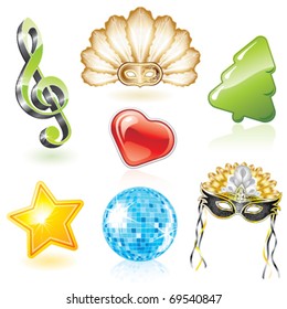Vector Icons set - Party