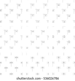 Vector icons set for real estate on white background