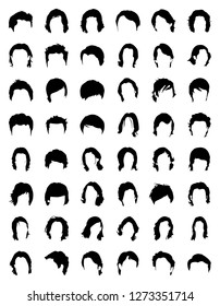 Vector Icons Set Related Hairs