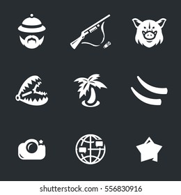 Vector Icons Set of Safari.