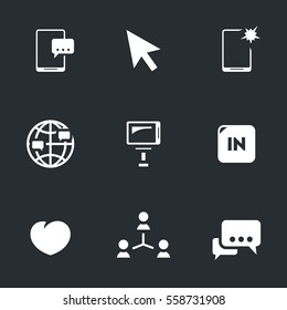 Vector Icons Set of Selfie.