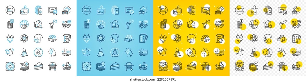 Juego de iconos vectores de camiseta Wash, Iconos de la caja Cake y Hold para web con revisión de coches, Arena, icono de contorno de liderazgo. Certificado, Tarjeta, Pictograma de vuelo Vip. Vestido, Internet de 5 g, Yoga. Vector