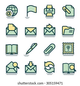 Vector icons set for websites, guides, booklets.