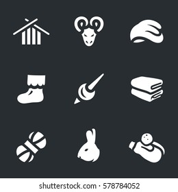 Vector Icons Set for Wool.