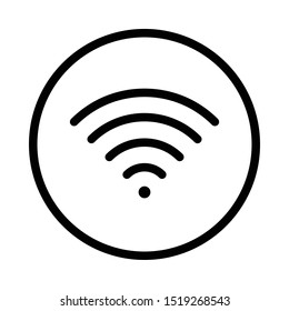 Vector icons with the signal theme use an outline style