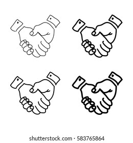 Similar Images, Stock Photos & Vectors of Handshake Set - 59148769