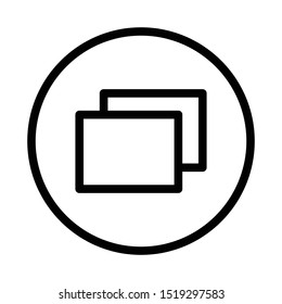 Vector icons with smartphone feature themes use an outline style