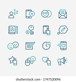 Iconos vectores para redes sociales