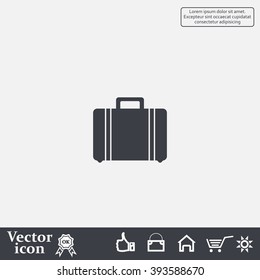 Vector icons suitcase