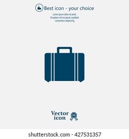Vector icons suitcase