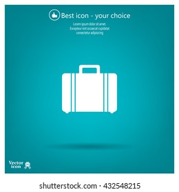 Vector icons suitcase