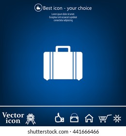 Vector icons suitcase