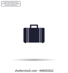 Vector icons suitcase