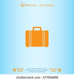 Vector icons suitcase