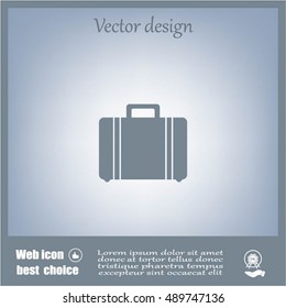 Vector icons suitcase
