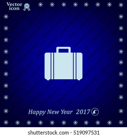 Vector icons suitcase