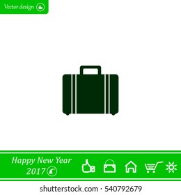 Vector icons suitcase