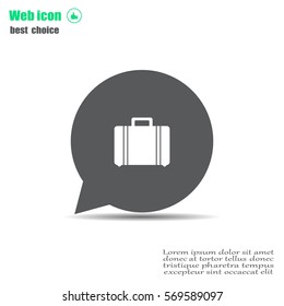 Vector icons suitcase