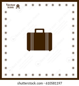 Vector icons suitcase