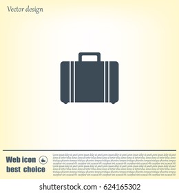 Vector icons suitcase