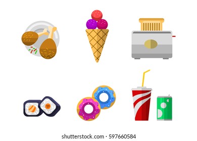 Vector icons sweet fast