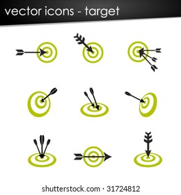 vector icons --- target set