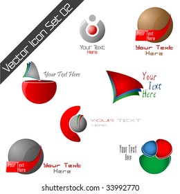 Vector icons template Set 2. Please visit my gallery for more!