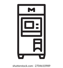 Iconos vectoriales de estilo lineal de entradas. Trazo de píxel perfecto y editable.