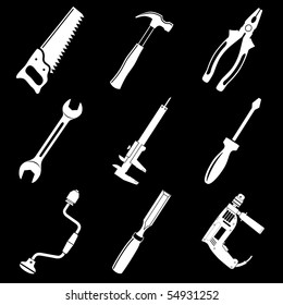 Vector icons of tool