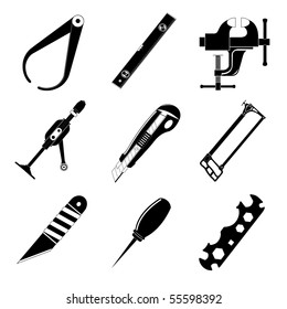 Vector icons of tool