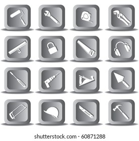 Vector icons of tool