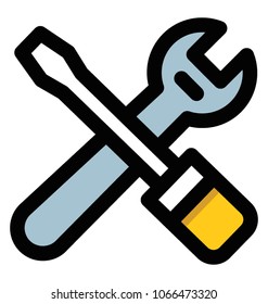 Vector icons of tools
