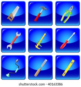 vector icons of tools