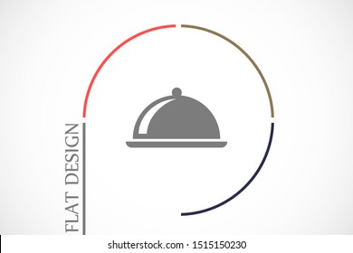 Vector icons in the tray. fast food restaurant tray. Tray to remove the icon. Vector icons in the system tray for food . flat icon design.
