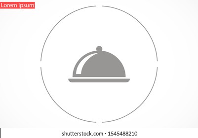 Vector icons in the tray. fast food restaurant tray. Tray to remove the icon. Vector icons in the system tray for food . flat icon design.