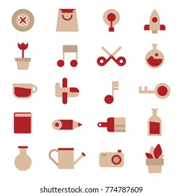 Vector icons used for school education or document decoration
