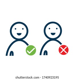 Vector icons for user account UI, featuring web and mobile buttons. Ideal for user interface design and app development.