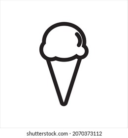 vector icons of various shapes serving ice cream