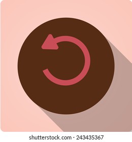 Vector icons in vintage style with long shadow "back"