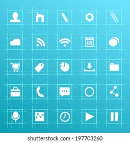 Vector icons  for web and mobile