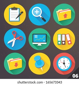 Vector Icons for Web and Mobile Applications. Set 6.