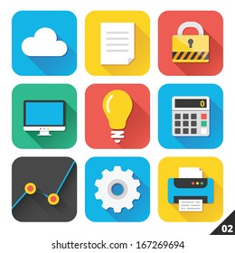 Vector Icons for Web and Mobile Applications. Set 2.