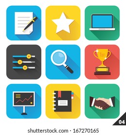 Vector Icons for Web and Mobile Applications. Set 4.