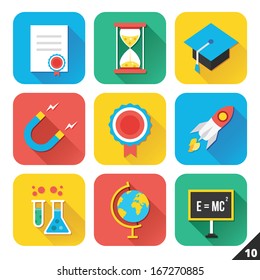 Vector Icons for Web and Mobile Applications. Set 10.
