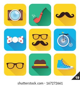 Vector Icons for Web and Mobile Applications. Set 19.
