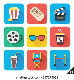 Vector Icons for Web and Mobile Applications. Set 22.