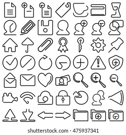 Vector Icons Web And Mobile One Line Icon Set On Background